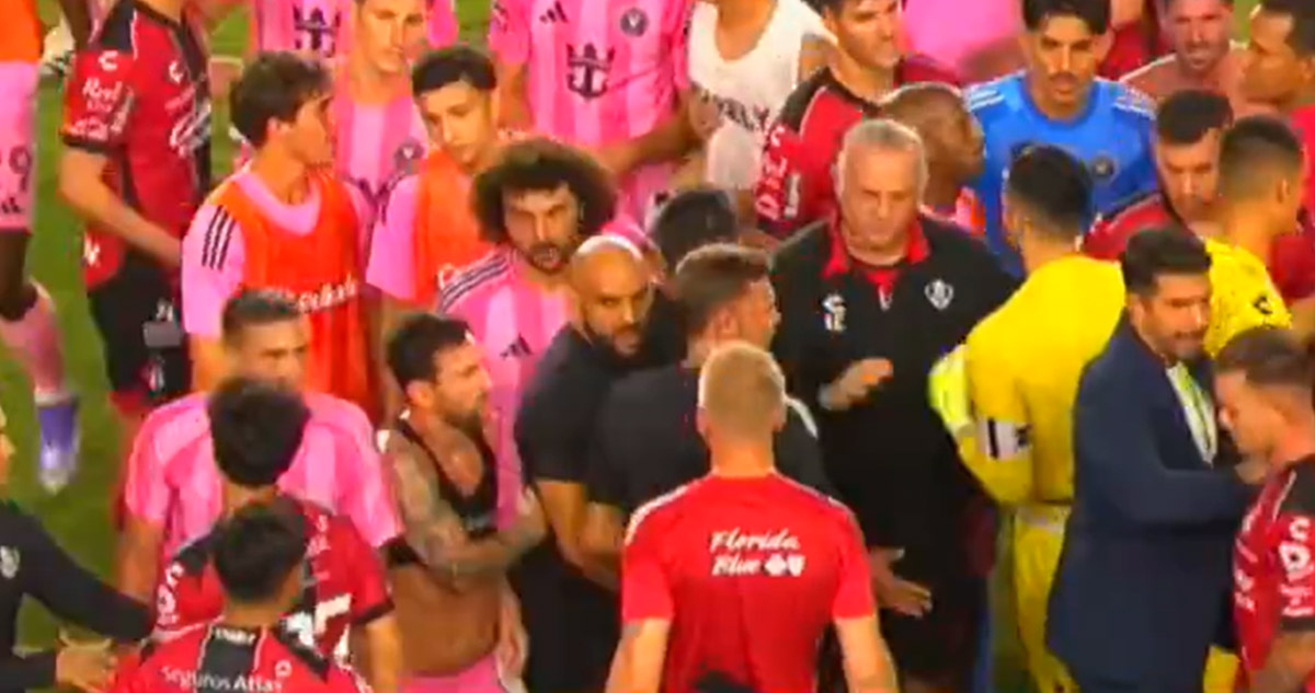 Guardaespaldas de Messi suspendido por incidente con jugadores del Atlas en Leagues Cup