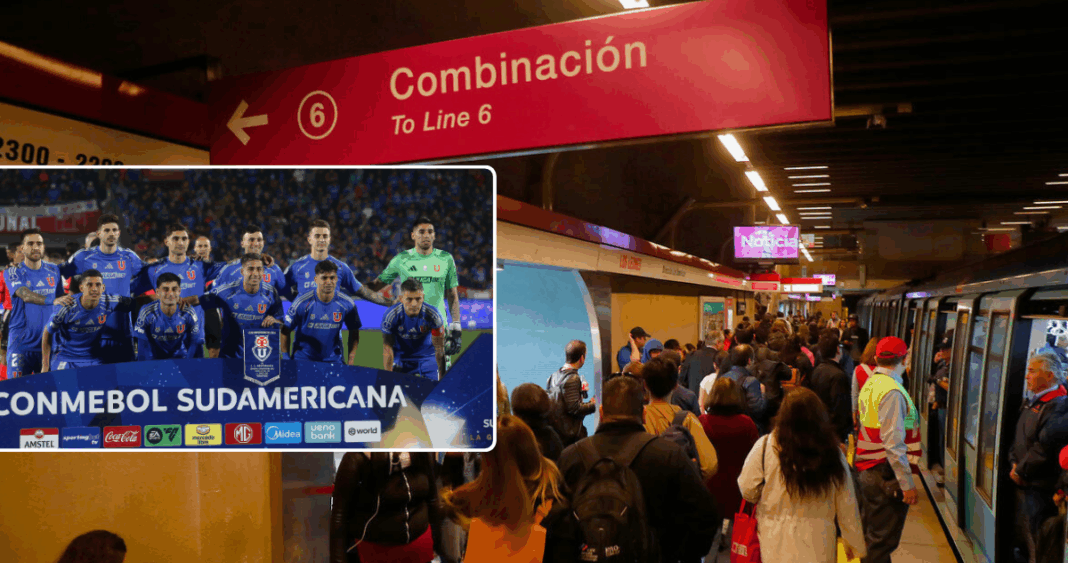 Hinchas Azules, Atención: Metro de Santiago Extiende Horario por Partido de Universidad de Chile
