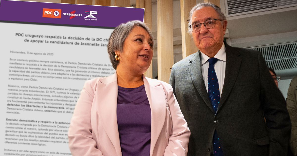 La Democracia Cristiana Uruguaya Respalda el Apoyo de su Homóloga Chilena a Jeannette Jara