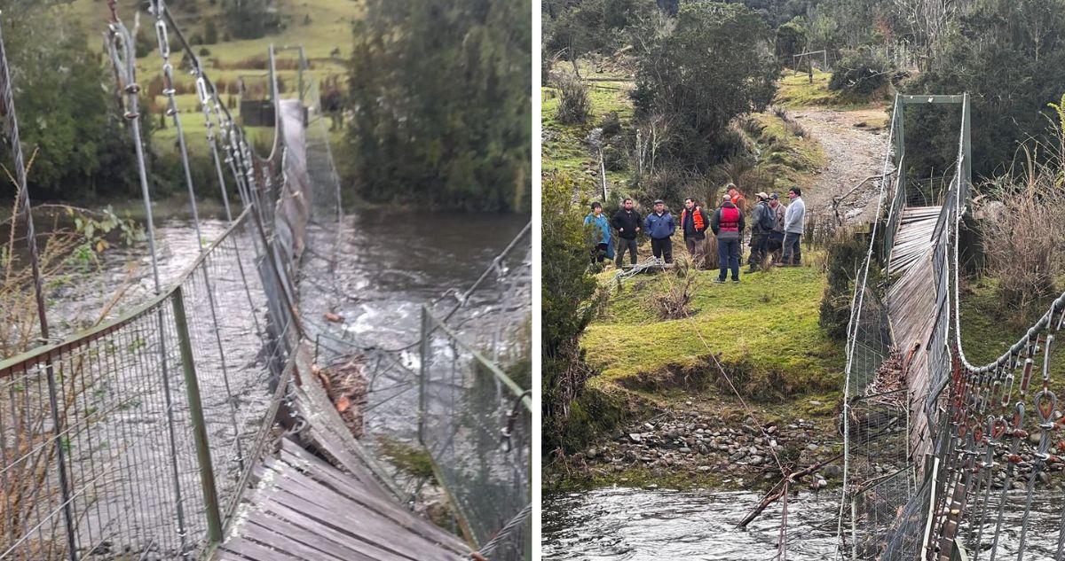 Pasarela Trafunco-Los Bados: Reconstrucción Clave para Conectar a la Comunidad Rural