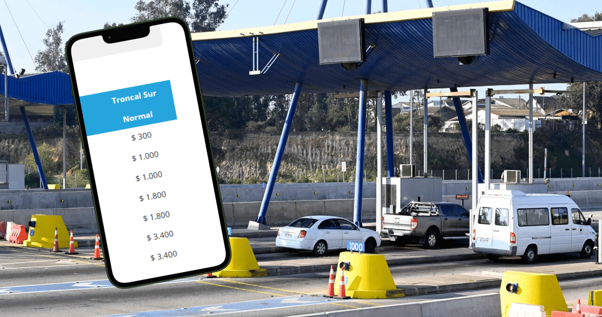Peaje Troncal Sur: Usuarios denuncian cobro excesivo de $3.900 en lugar de la tarifa normal de $1.000
