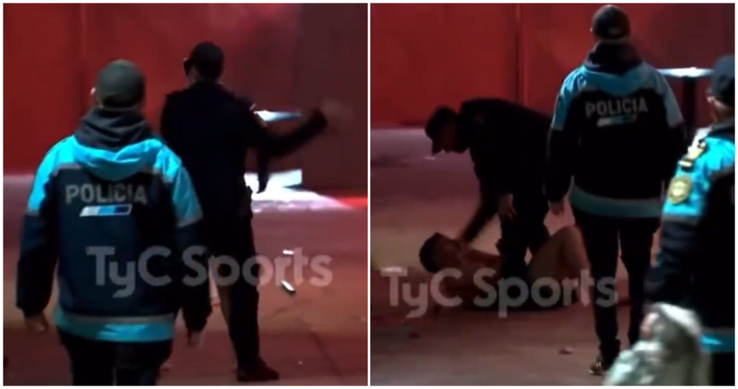 Policía argentino agrede brutalmente a hincha de La U: un acto de cobardía captado en cámara