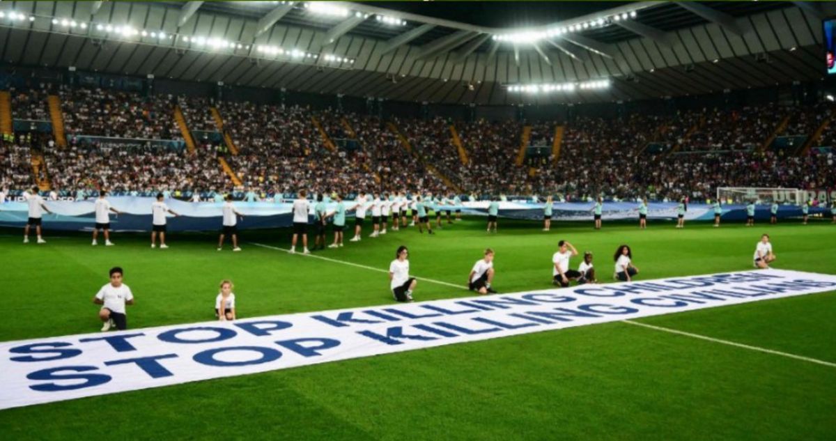 UEFA Envía Poderoso Mensaje Contra la Violencia en Gaza Durante la Supercopa