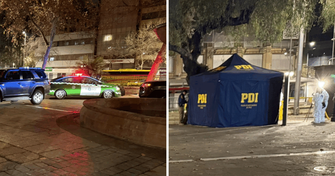 Violenta Muerte en Pleno Centro de Santiago: Hombre Asesinado a Balazos por Sujeto en Bicicleta