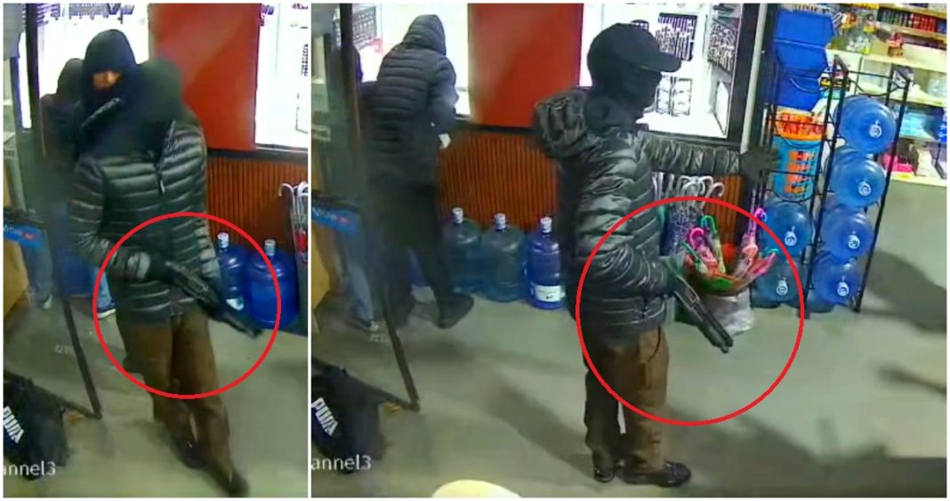 Violento Asalto Armado Conmociona el Centro de Quillón: Cámaras Captan a Delincuentes con Escopeta
