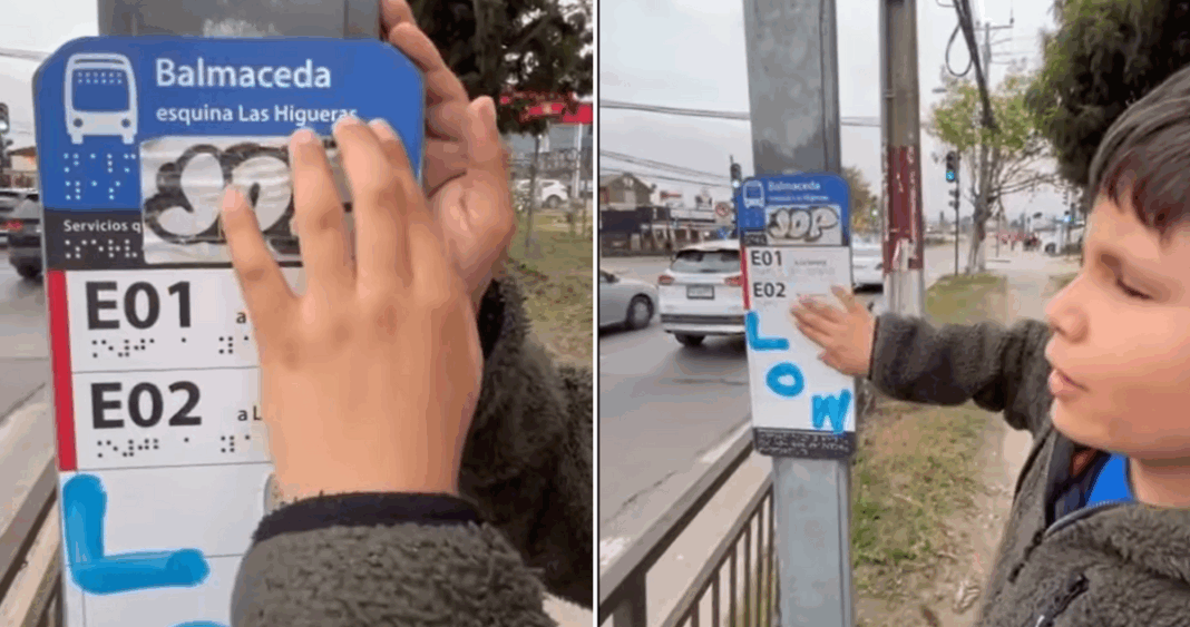 Accesibilidad Comprometida: Niño con Discapacidad Visual Denuncia Letreros Braille Obstruidos