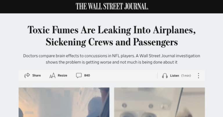 Aerolíneas Exponen a Pasajeros a Gases Tóxicos: Airbus Lidera Incidentes