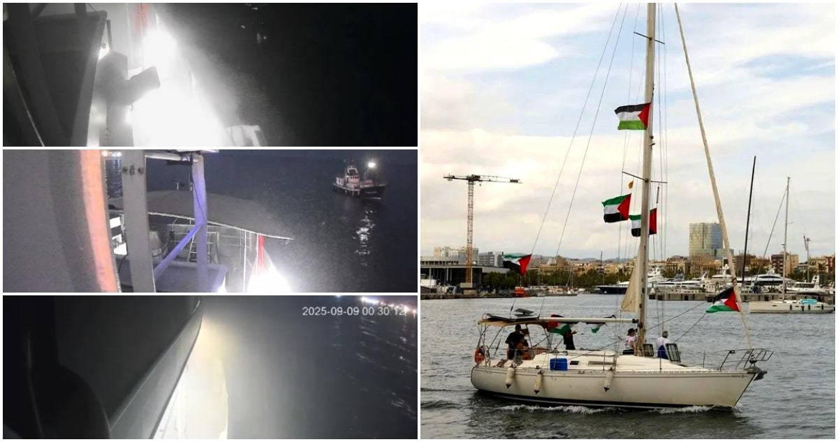 Atacan con dron a embarcación de la Flotilla Sumud que lleva ayuda a Gaza