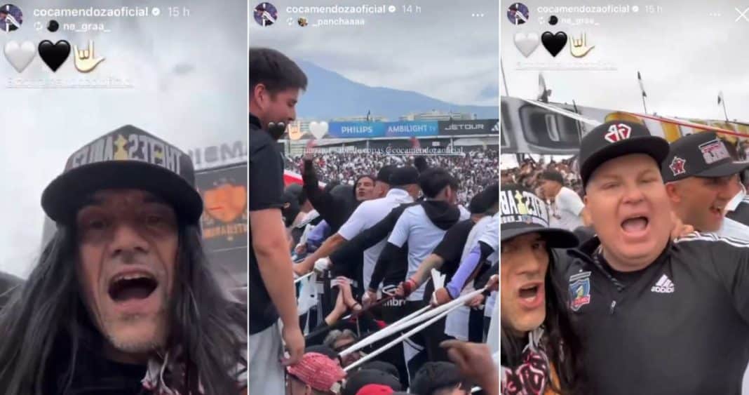 Coca Mendoza, el ídolo de Colo Colo que se unió a la Garra Blanca para celebrar el Superclásico