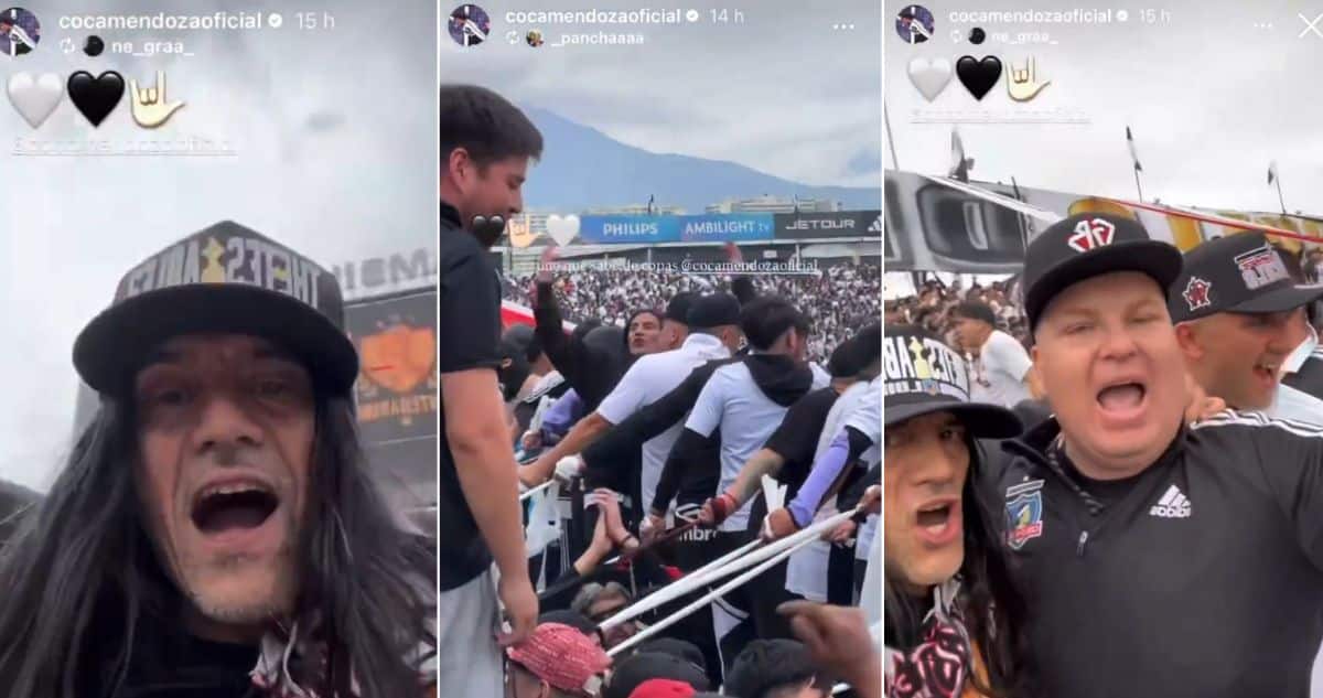Coca Mendoza, el ídolo de Colo Colo que se unió a la Garra Blanca para celebrar el Superclásico
