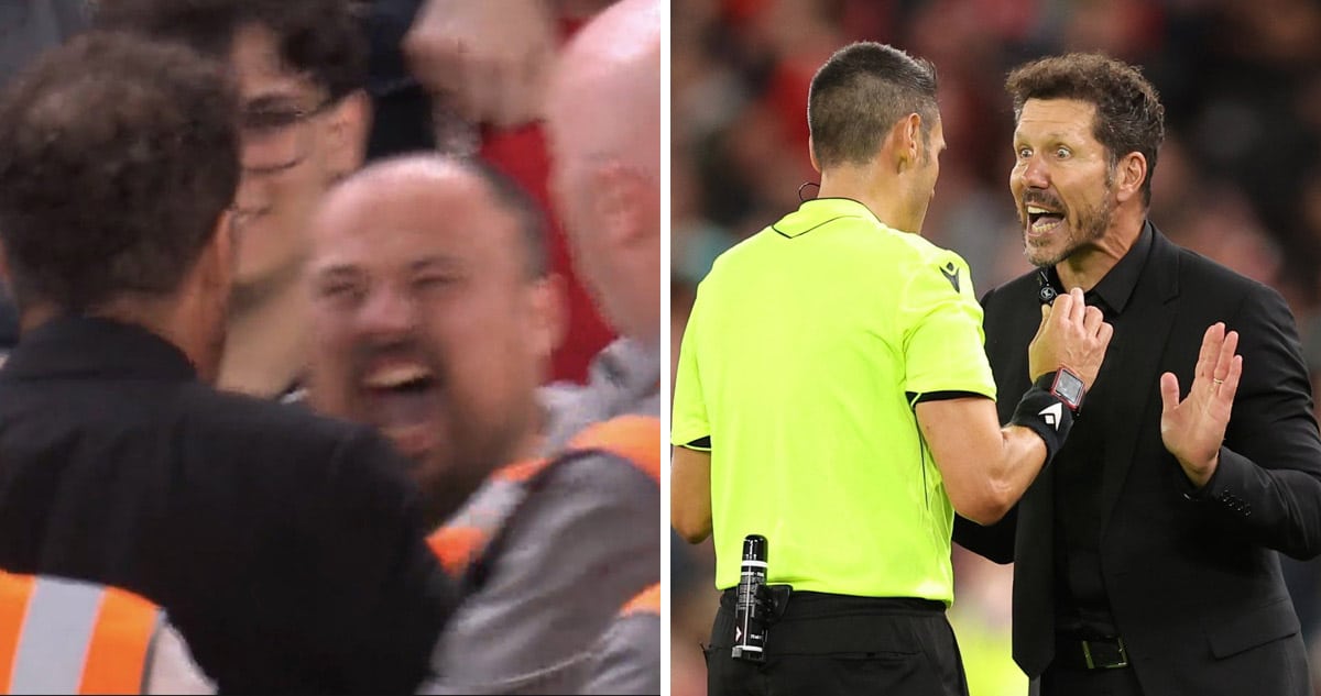 Expulsado por Insultos: La Provocación del Hincha del Liverpool que Enfureció a Simeone en Champions