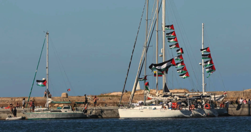 Flotilla Sumud Enfrenta Obstáculos en su Travesía Hacia Gaza