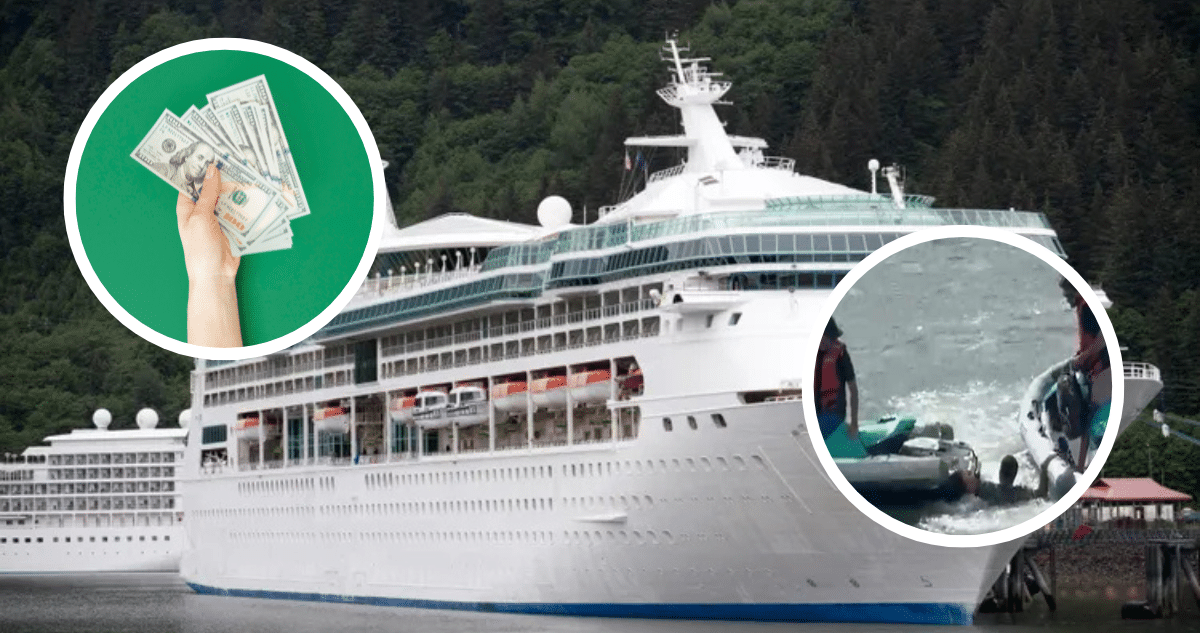 Hombre salta de crucero para evitar millonaria deuda, pero es capturado igualmente