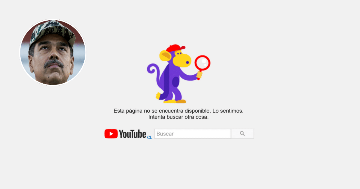 Maduro pierde su canal de YouTube en medio de tensiones con EE.UU.