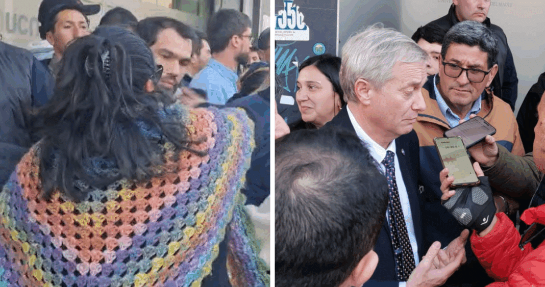 Mujer irrumpe violentamente en entrevista de Kast en Curicó