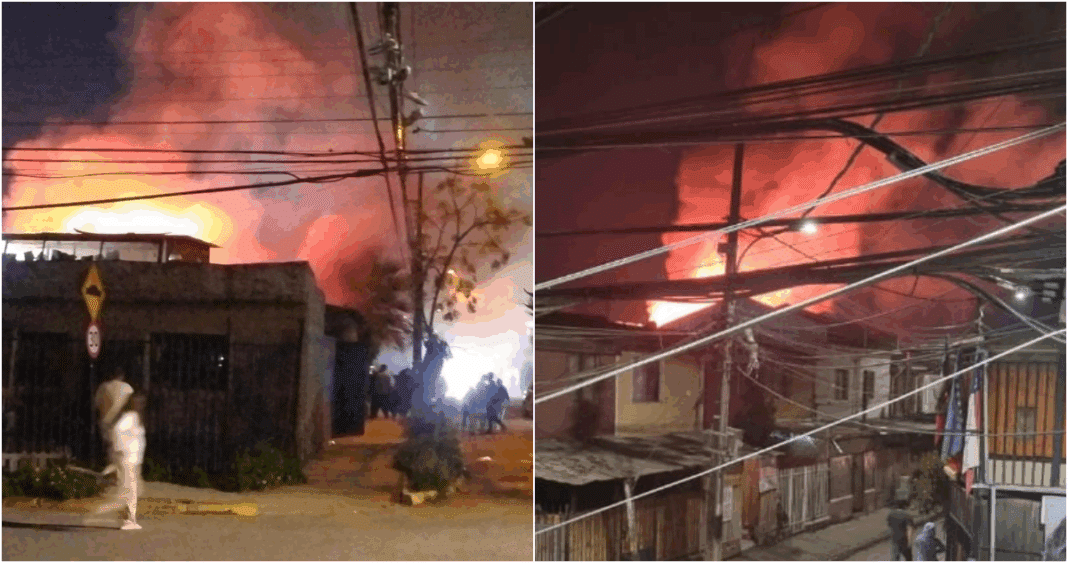 Tragedia en Maipú: Hombre en reposo médico muere en incendio que destruyó 6 casas