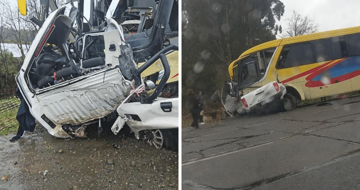 Trágico Accidente en Ancud: Dos Muertos y Veinte Heridos en Colisión entre Bus y Camioneta