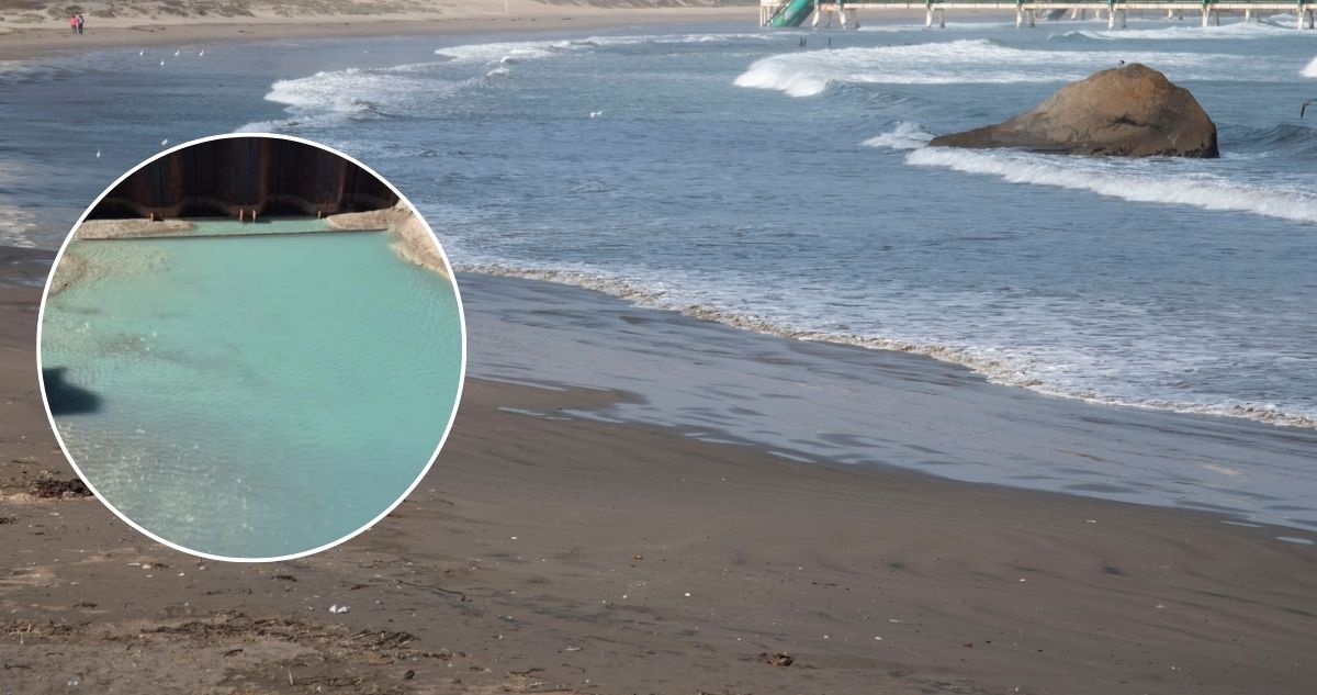 Aguas Pacífico admite responsabilidad por líquido turquesa en playa de Puchuncaví