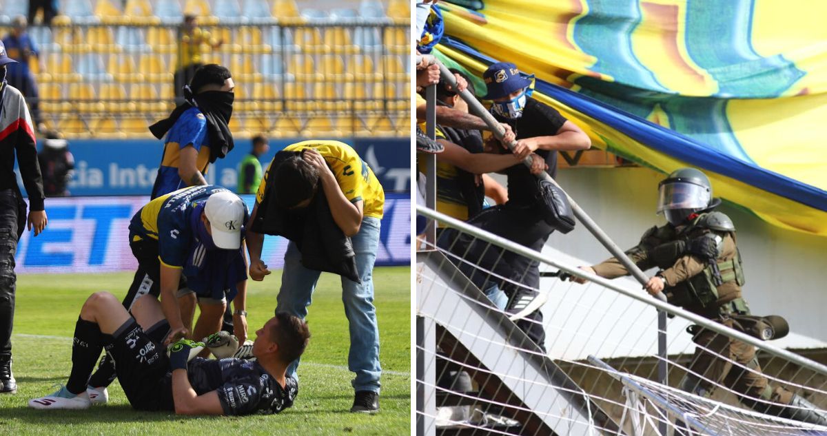 Caos en el Sausalito: Informe detalla la violenta invasión de hinchas de Everton que obligó a suspender el partido ante la UC
