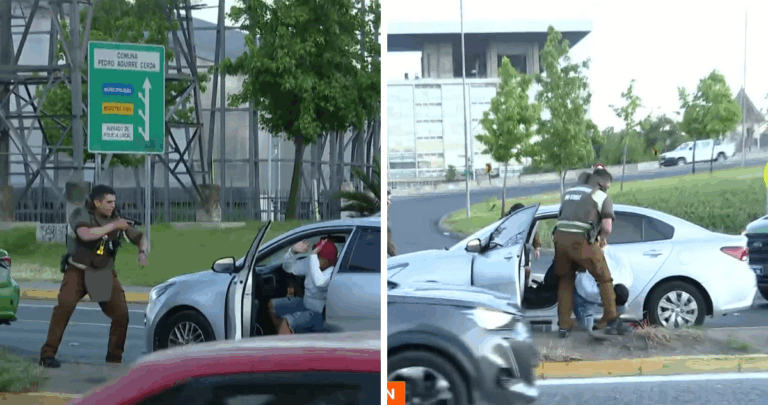 Captura en Vivo: Delincuentes Extranjeros Detenidos Tras Robar Celular en Encerrona