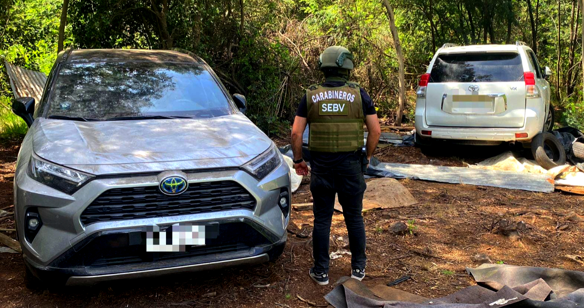 Carabineros recuperan vehículos robados en operativo rural de Ñuble