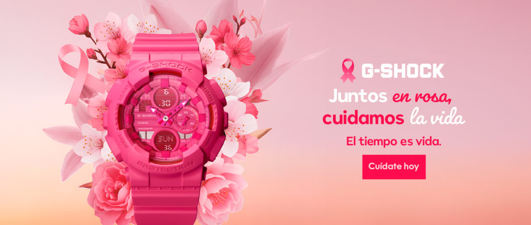 Casio se une a la lucha contra el cáncer de mama con un nuevo reloj G-SHOCK rosa