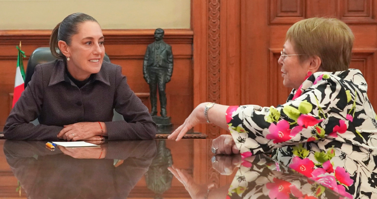 Claudia Sheinbaum y Michelle Bachelet: Líderes Latinoamericanas Intercambian Visiones en el Palacio Nacional