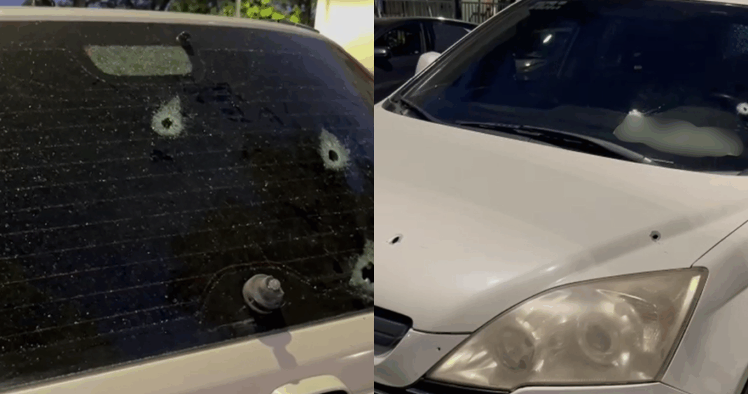 Conductor Ebrio Detenido Conduciendo Auto Baleado en Santiago