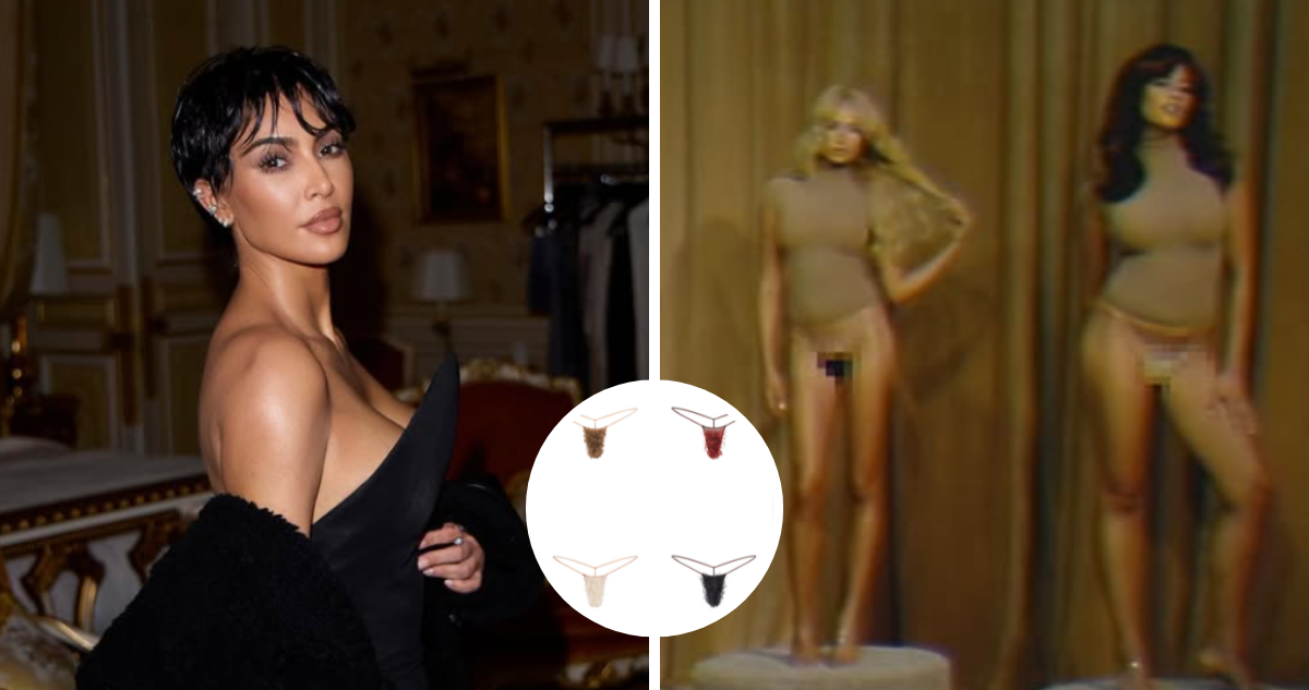 Controversia en la Moda: Kim Kardashian Lanza Línea de Tangas con Vello Púbico Sintético