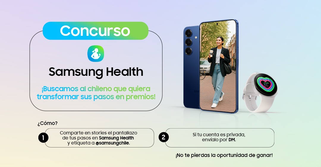 Desafío Samsung: Encuentra al Chileno que Más Camina y Gana Premios Increíbles