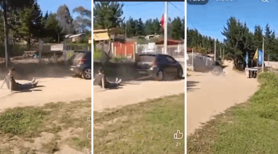 Detención Ciudadana Violenta: Hombre Acusado de Robo Amarrado y Arrastrado en Laguna Verde