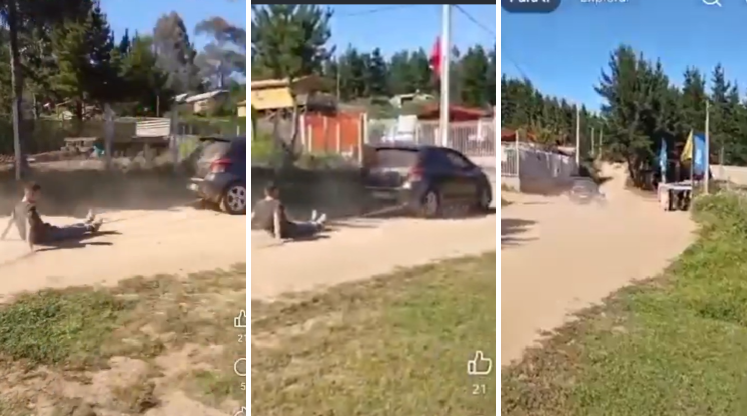 Detención Ciudadana Violenta: Hombre Acusado de Robo Amarrado y Arrastrado en Laguna Verde