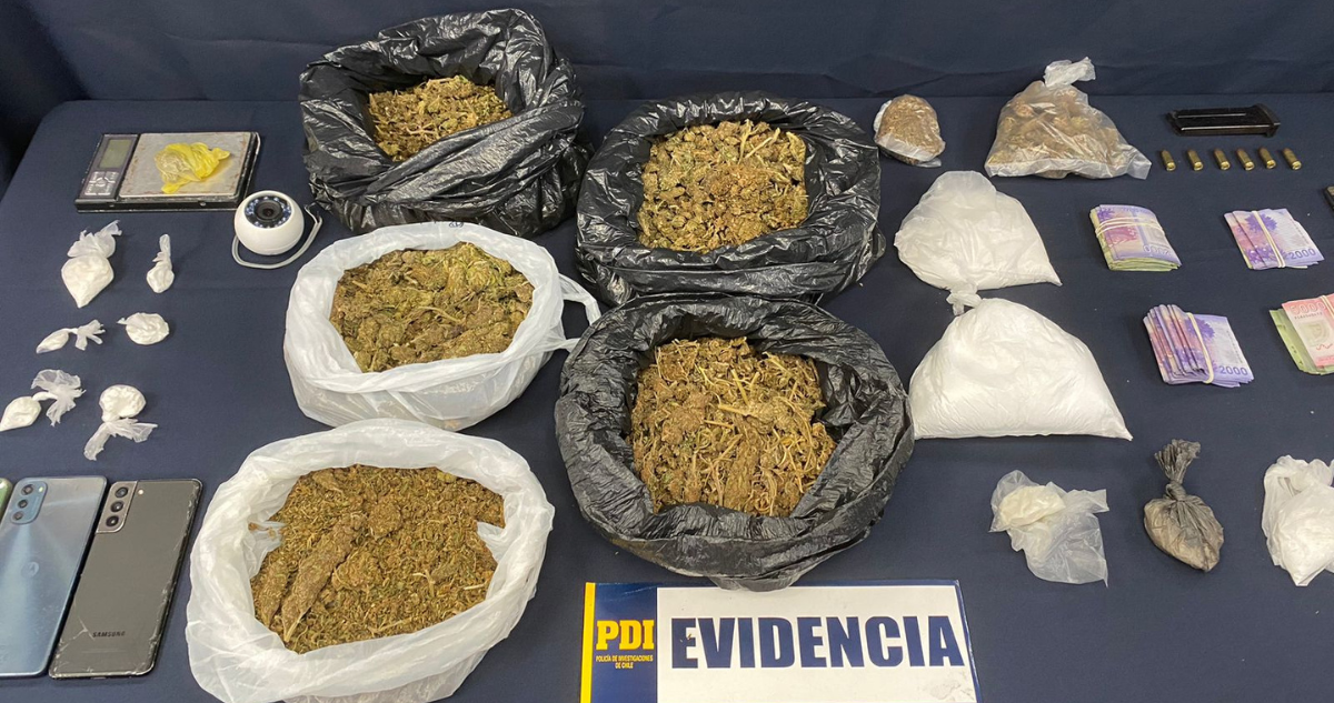 Golpe Contundente al Narcotráfico: Operativo Policial Incauta Drogas y Armas en Valparaíso