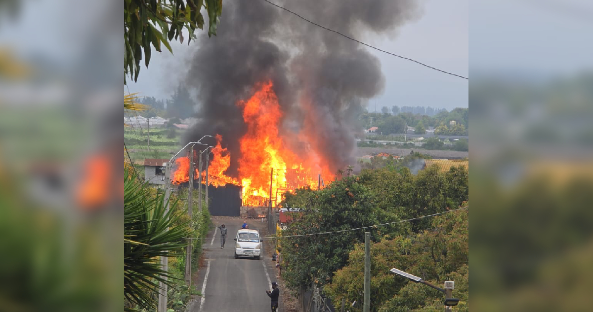 Heroica Lucha de Bomberos Contra Voraz Incendio en La Cruz