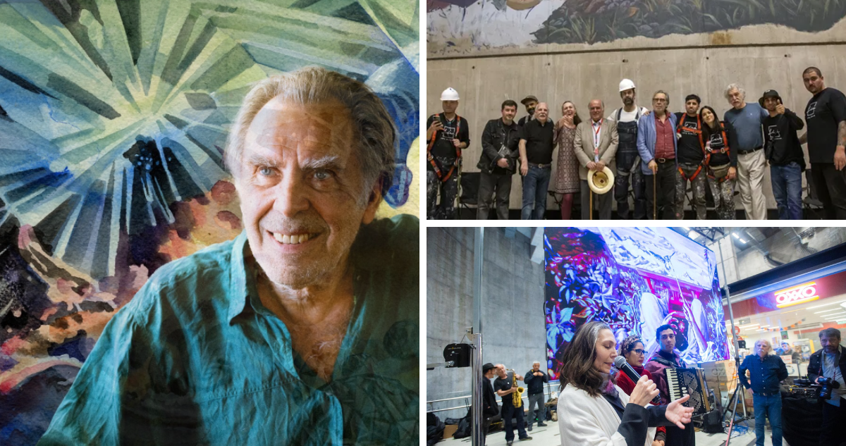 Homenaje a René Olivares: El Legado Artístico de 'El Sexto Jaiva' Plasmado en el Emblemático Mural de Los Jaivas