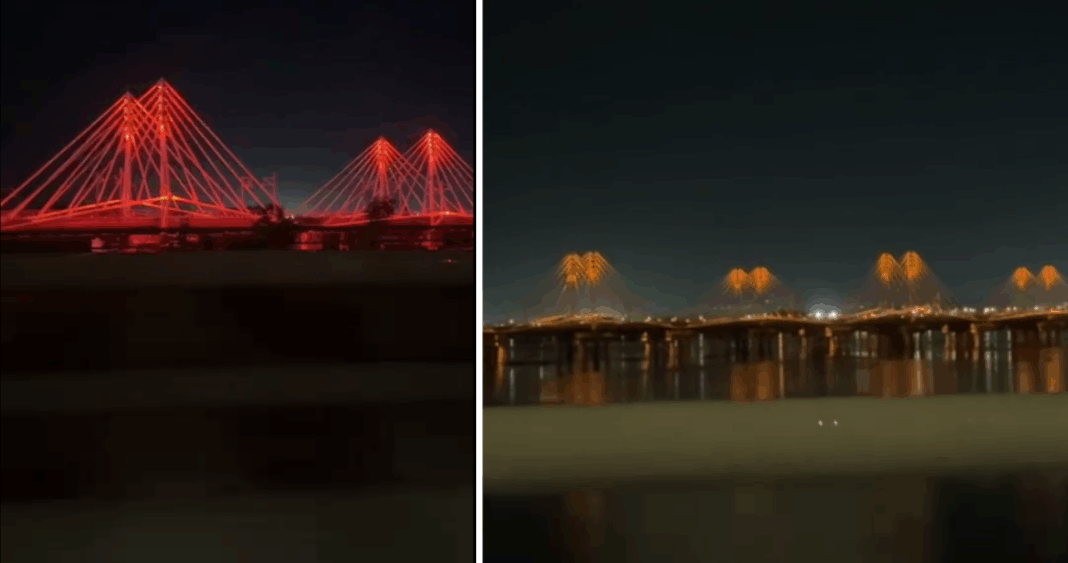 Impresionante Espectáculo Lumínico en el Nuevo Puente Ferroviario de Concepción