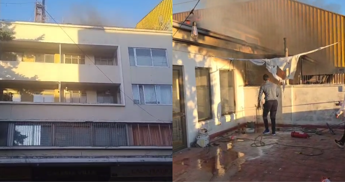 Incendio Devasta Departamento en Edificio Céntrico de Concepción