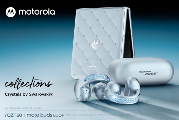 Motorola presenta su colección de lujo con cristales Swarovski: moto buds loop y motorola razr 60