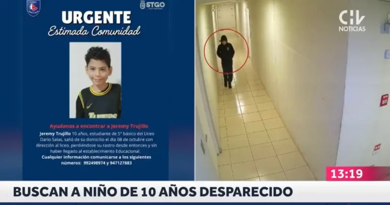 Niño de 10 años desaparece misteriosamente en camino al colegio: Cámaras revelan su último rastro