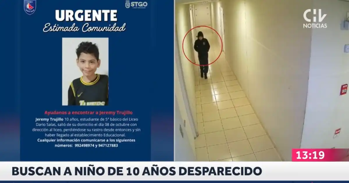 Niño de 10 años desaparece misteriosamente en camino al colegio: Cámaras revelan su último rastro