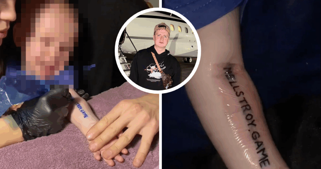 Padres rusos tatuaron a su bebé de 1 año para ganar un departamento de streamer