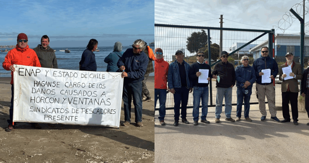 Pescadores de Quintero y Puchuncaví exigen justicia 11 años después del derrame de petróleo