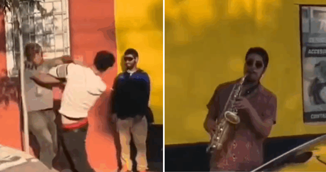 Saxofonista Convierte Pelea Vial en Espectáculo Musical en Los Andes