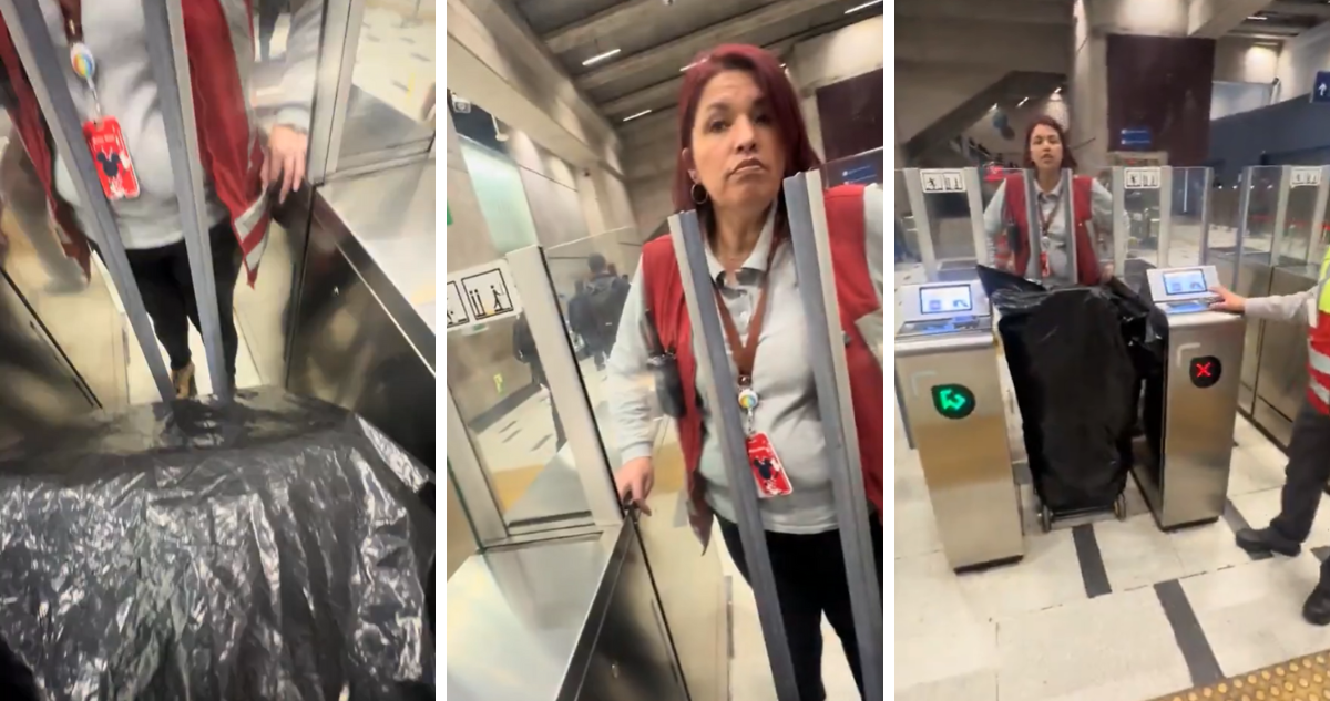 Trabajadora de Metro Defiende Política de Acceso: Comerciante Ambulante Negado el Ingreso