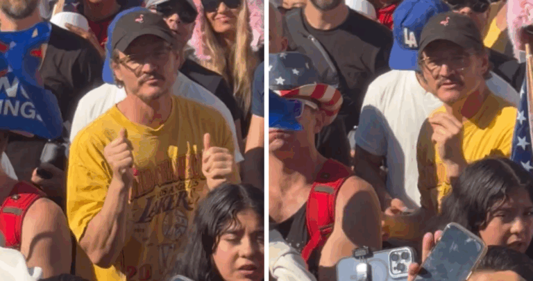 ¡Pedro Pascal se une a la lucha! El actor baila cumbia en masiva protesta contra las políticas de Trump