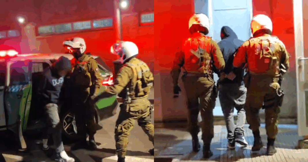 Adolescente detenido por portar arma de fuego y municiones en Lota