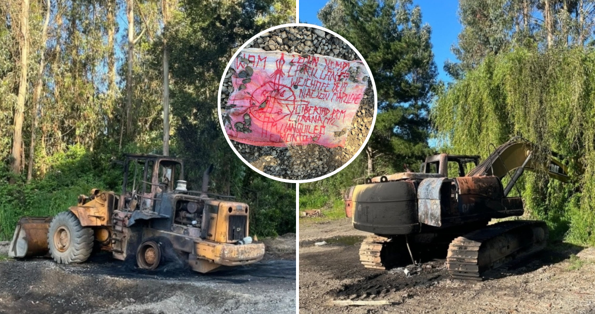 Ataque Incendiario en Carahue: Organización Radical WAM Reivindica Destrucción de Maquinaria Pesada