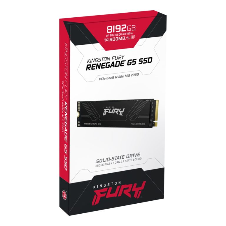 Descubre la Poderosa SSD Kingston FURY Renegade G5 de 8TB: Rendimiento Extremo para Tus Necesidades
