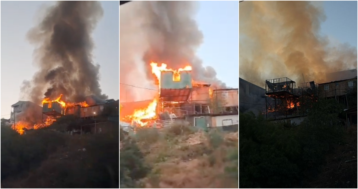 Devastador Incendio Arrasa Viviendas en Campamento Nuevo Amanecer de Cerrillos