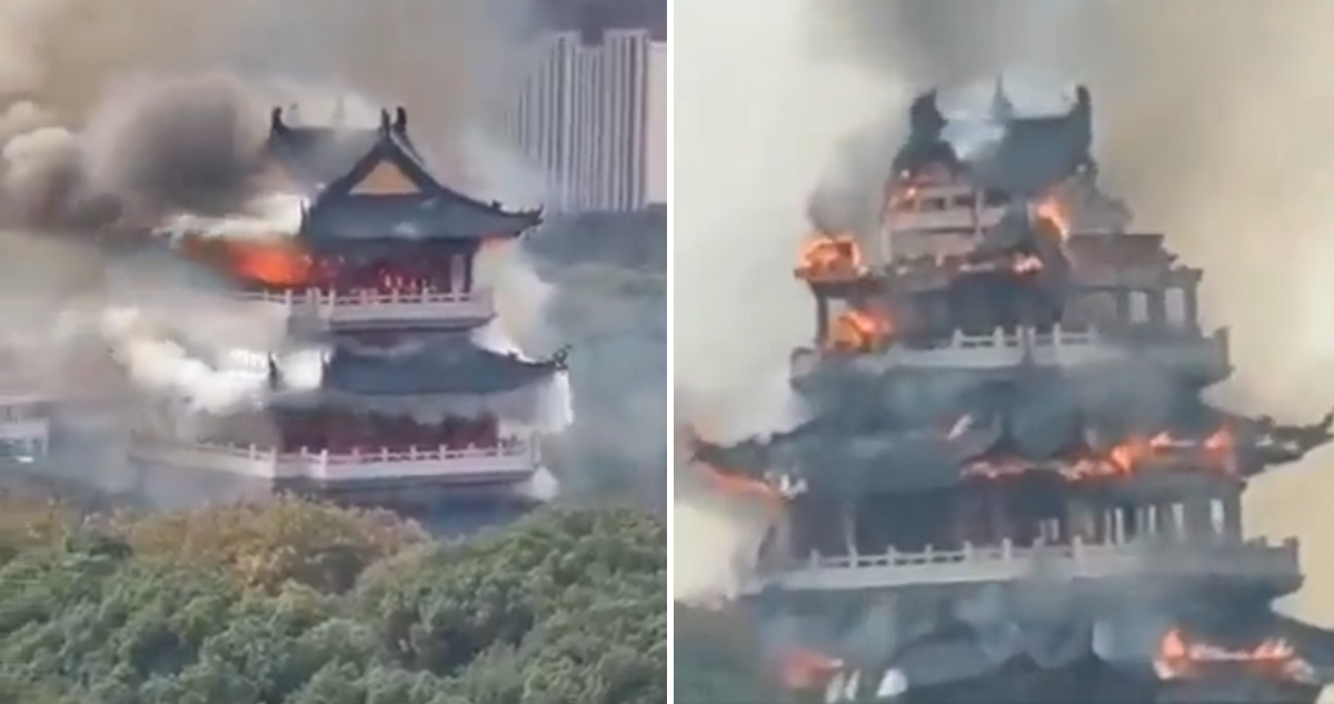 Devastador Incendio Consume Milenario Templo Chino: Descuido Turístico Causa Pérdida Irreparable